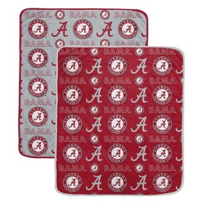 NCAA Alabama Crimson Tide Home & Away Ultra Soft Blanket - 2pk - 1 of 2