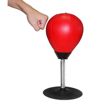 Link Mini Punching Bag With Stand, Freestanding, Heavy Duty Stress Relief, Stress Buster Desktop Punching Bag with Suction Cup, For Kids, Adults