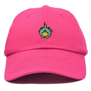 Dalix Froggy Unicorn Embroidered Cotton Dad Hat Baseball Cap Adjustable Mens Womens - 1 of 4