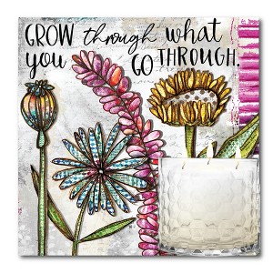 Courtside Market Grow Wildflowers 13.5 oz Soy Wax Candle with 8"x8" Artboard - 1 of 2