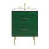 Modway Daybreak Bathroom Vanity, 24" with White Sink, Green - 4 of 4