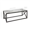 Metal Art Deco Coffee Table in Black - Henn&Hart - 2 of 4