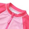 Lands' End Kids Long Sleeve Half Zip One Piece UPF 50 Swimsuit - 2 of 2