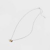 Sterling Silver Triple Cross Tri Tone Pendant Necklace - Silver - 3 of 4