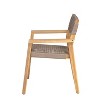 Christopher Knight Home Hamon Outdoor Rope Woven Acacia Wood Dining Chair (Set of 2) - 4 of 4