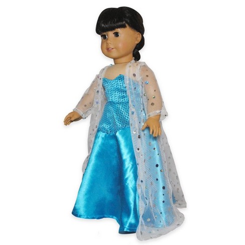 Pink Butterfly Closet Doll Clothes Queen Elsa Dress Outfit Fits American Girl & Other 18 Inch Dolls - image 1 of 1