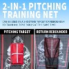 2-in-1 Sports Baseball Pitching Rebounder Net, 9-Hole Goals and Adjustable Angles, Games Sports Zone Practice Trainer for Softball Baseball Training - 4 of 4