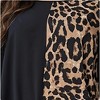 Wikineon Women¡¯s Leopard Print Maxi Dress - Color Block Design with Long Sleeves: Perfect Casual Summer Dress for Effortless Style,XL Size - 4 of 4