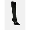 Fifido Fold Over Stiletto Knee Boots Women - 2 of 4