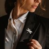 Ross-Simons 6x20mm Cultured Pearl and .20 ct. t.w. CZ Dragonfly Pin/Pendant in Sterling Silver - 2 of 4
