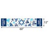 Big Dot of Happiness Hanukkah Menorah - Petite Chanukah Holiday Party Paper Table Runner - 12 x 60 inches - 3 of 4