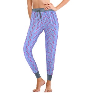 JEFFRICO Pajama Pants For Women Soft Comfy Drawstring Jogger Pajama Pants Sleepwear - 1 of 4