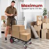 Pyle Portable Utility Cart - Adjustable 8-in-1 Folding Multi-Cart, Hand Truck/Dolly/Platform Cart (PKEQ38) - Black - 3 of 4