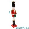 Sunnydaze Noah the Harmonious Indoor Decorative Traditional Christmas Wooden Nutcracker Statue, 35.75-Inch - 3 of 4