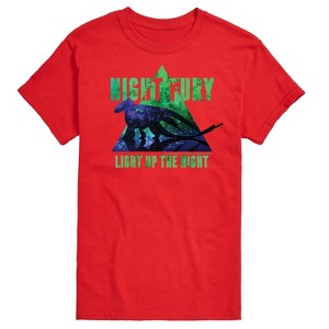 Men's - How to Train Your Dragon - Night Fury Light Up The Night Short Sleeve Graphic T-Shirt - 1 of 4
