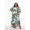 Slickblue Puff Sleeve Button Front Dress, Trendy Design with Chic Button Detail, Color & Size Options - 2 of 4