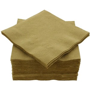 SparkSettings Beverage Napkins, 5” x 5” 2 Ply Paper Napkins, Pack of 100 - 1 of 4