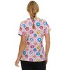 Medichic Scrubs Printed V-Neck Scrub Top - Four Pocket Fashion Scrub Top for Women, Coffee Lover, Small - 2 of 4