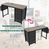 PAGED 47.3" Office Desk with Power Outlet, 3 Drawers, Side Pocket, Vanity table, Easy to Assemble, White - 4 of 4