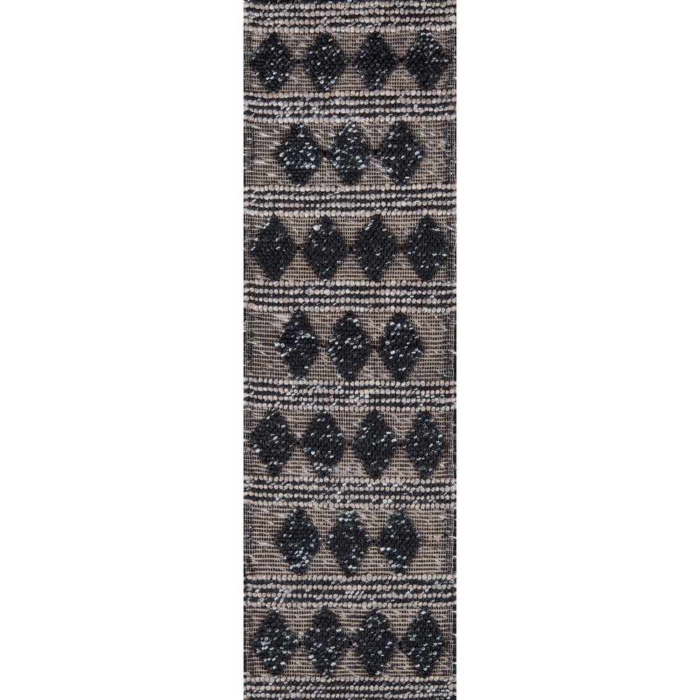 Photos - Area Rug Momeni 2'3"x8' Runner Andes Alisa Rug Charcoal  