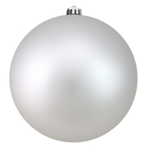 Northlight Matte Silver Shatterproof Christmas Ball Ornament 8 (200mm)