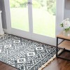 Modern Geometric Boho Fringe Indoor Runner or Area Rug by Blue Nile Mills - 2 of 4