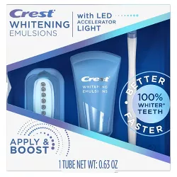 Crest Whitening Emulsions Leave-on Teeth Whitening Treatment with Hydrogen Peroxide & LED Accelerator Light - 0.63oz