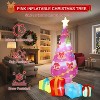 TackView 7 FT Christmas Inflatables Decorations Outdoor, Blow Up Pink Christmas Tree Yard Decor with 4 Gift Boxes,for Lawn Garden Holiday Party - 4 of 4