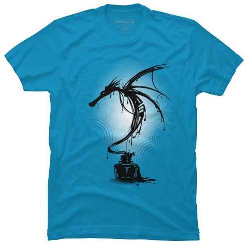 Ink Dragon Mens Graphic T Shirt Design By Humans Target