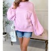 Women's Oversized Pocket Sweater - POL - 4 of 4