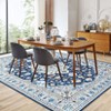 5 x7 Charming Floral Washable Area Rug - Non-Slip Low Pile Large Rug for Living Room, Bedroom, Farmhouse, Dining Room & Kids Playroom - 2 of 4