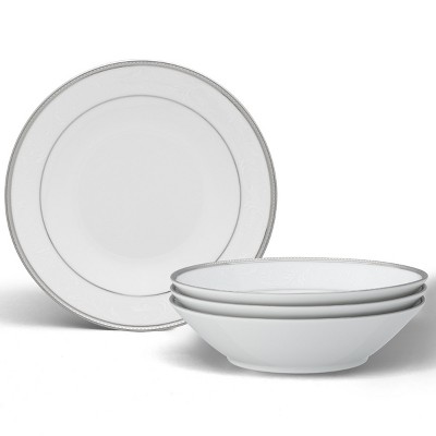 Noritake Regina Platinum Set of 4 Soup Bowls