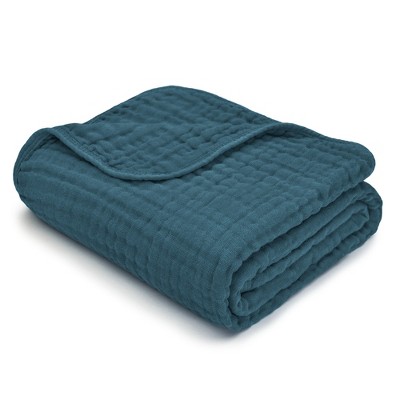 Image of Baby Muslin Blanket, Large 47" X 47" By Comfy Cubs (Neptune, Baby - Muslin)