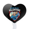 Superman Hope is my Valentine Heart Love Cupcake Picks Toppers Decoration Set of 6 - 2 of 4