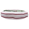 C&F Home Merry Christmas Berry Wreath Round Pillow - 2 of 4