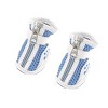 Unique Bargains Doggy Chihuaha Nonslip Sole Hook Fastener Shoes White Blue 2 Pair XS - 3 of 4