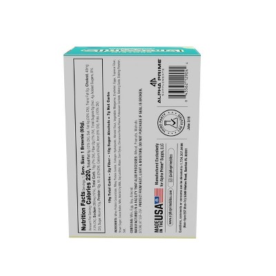 Prime Bites Glazed Cinnamon Protein Brownie - 19g Protein - 9.16oz/4ct: Chewy, Ready to Eat
