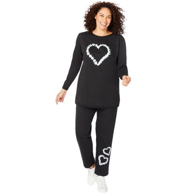 black tie dye heart