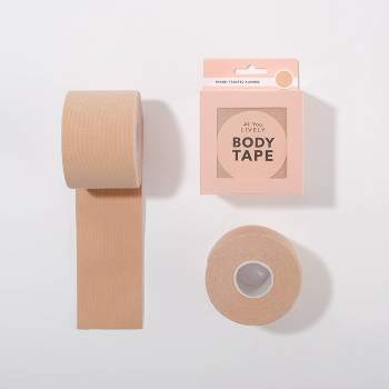 All.You.LIVELY Women's Adhesive Strapless Backless Body Tape Roll - Toasted Almond One Size