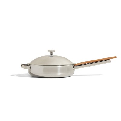Our Place Titanium Pro Chrome Always Pan: Stainless Nonstick Saute & Fry Pan, Dishwasher-Safe, 10.6" Diameter