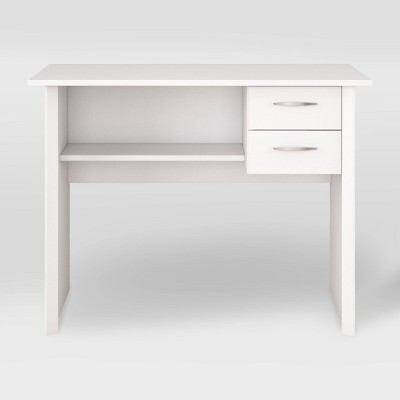 Kingston 2 Drawer Desk White - CorLiving