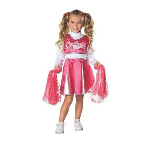 Rubies Cheerleader Pink & White Girl's Costume - 1 of 2