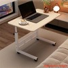 Standing Desk Adjustable Height, Mobile Stand up Desks w/Wheels, Portable Rolling Small Computer Table for Home Office - 2 of 4
