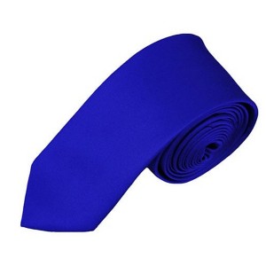 Men's Solid Color Skinny 2 Inch Wide And 57 Inch Long Neckties - 1 of 4