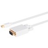 Monoprice Video Cable - 10 Feet - White | 32AWG Mini Display Port to VGA Cable - 2 of 4