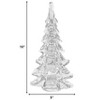 HomeRoots 10" Mouth Blown Clear Glass Christmas Tree Sculpture - 3 of 4