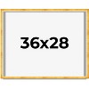 PosterPalooza | Minimalist Shadow Box Gold Picture Frame - UV Acrylic, Backing Board, Hanging Hardware - 2 of 4