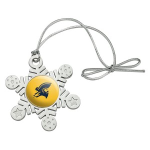 ETSU Secondary Logo Metal Snowflake Christmas Tree Holiday Ornament - 1 of 3