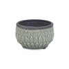Cheung's Arcello Round Blue Leaf Patterned Ceramic Pot - Small - 2 of 3