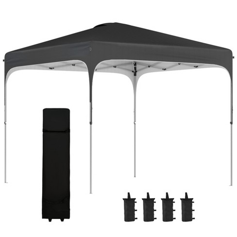 Outsunny 8 X 8 Pop Up Canopy With Adjustable Height Foldable